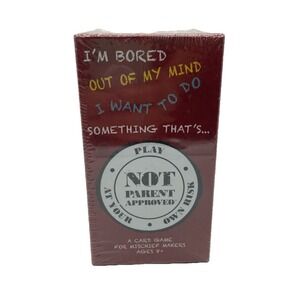 "Not Parent Approved" Card Game New/Sealed Ages 8+ Kids & Families